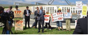 TPP Protest Canberra