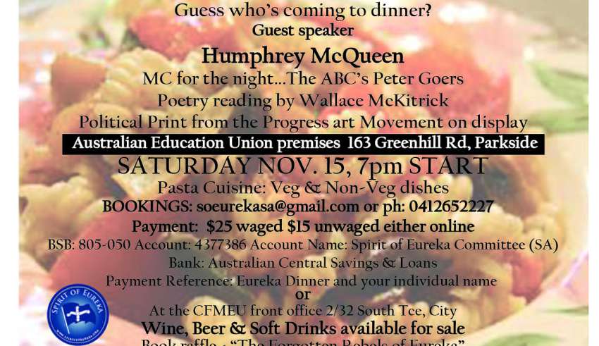 Adelaide Eureka Dinner