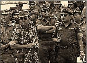 Suharto in pattern uniform