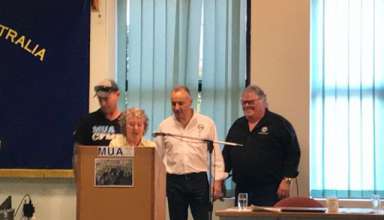 MUA donation presentation